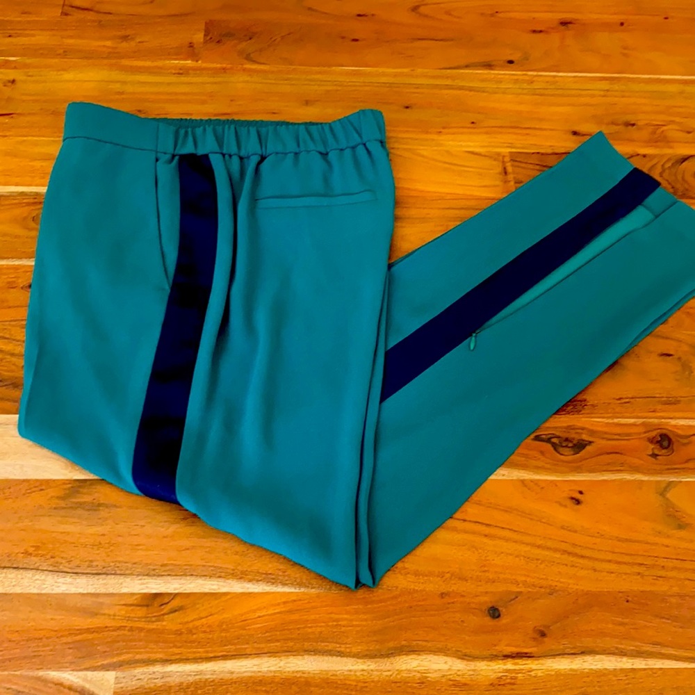 Ann Taylor side zip straight pant elastic waist